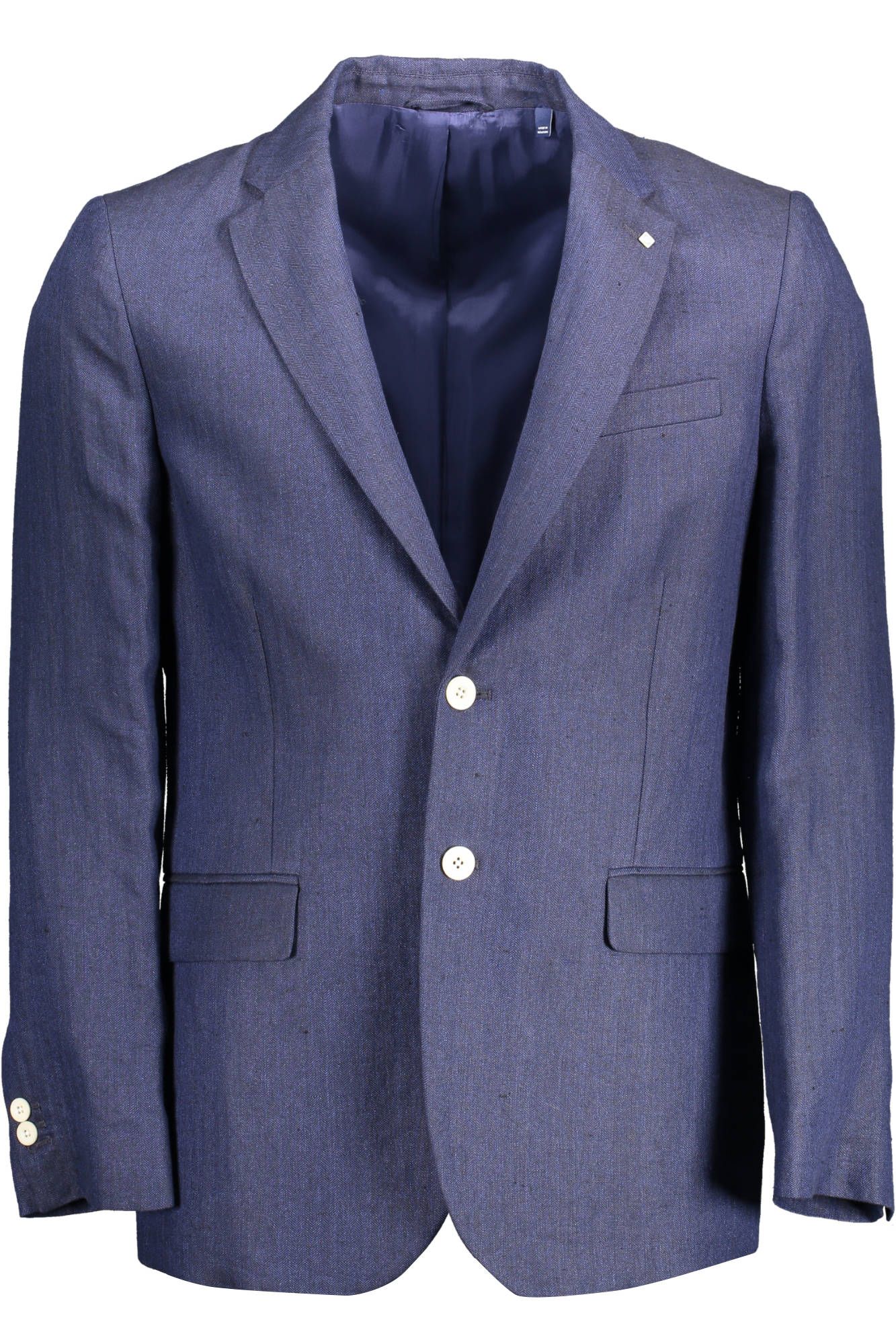  - Blue Linen Men Jacket