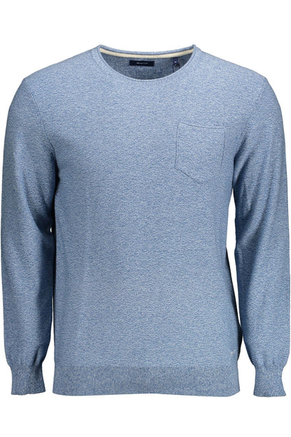  - Light Blue Cotton Men Sweater