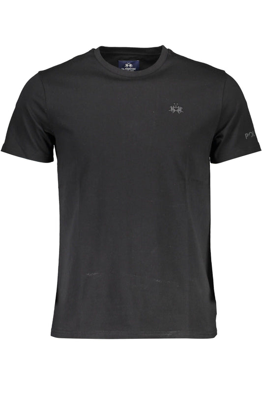  - Black Cotton Men T-Shirt