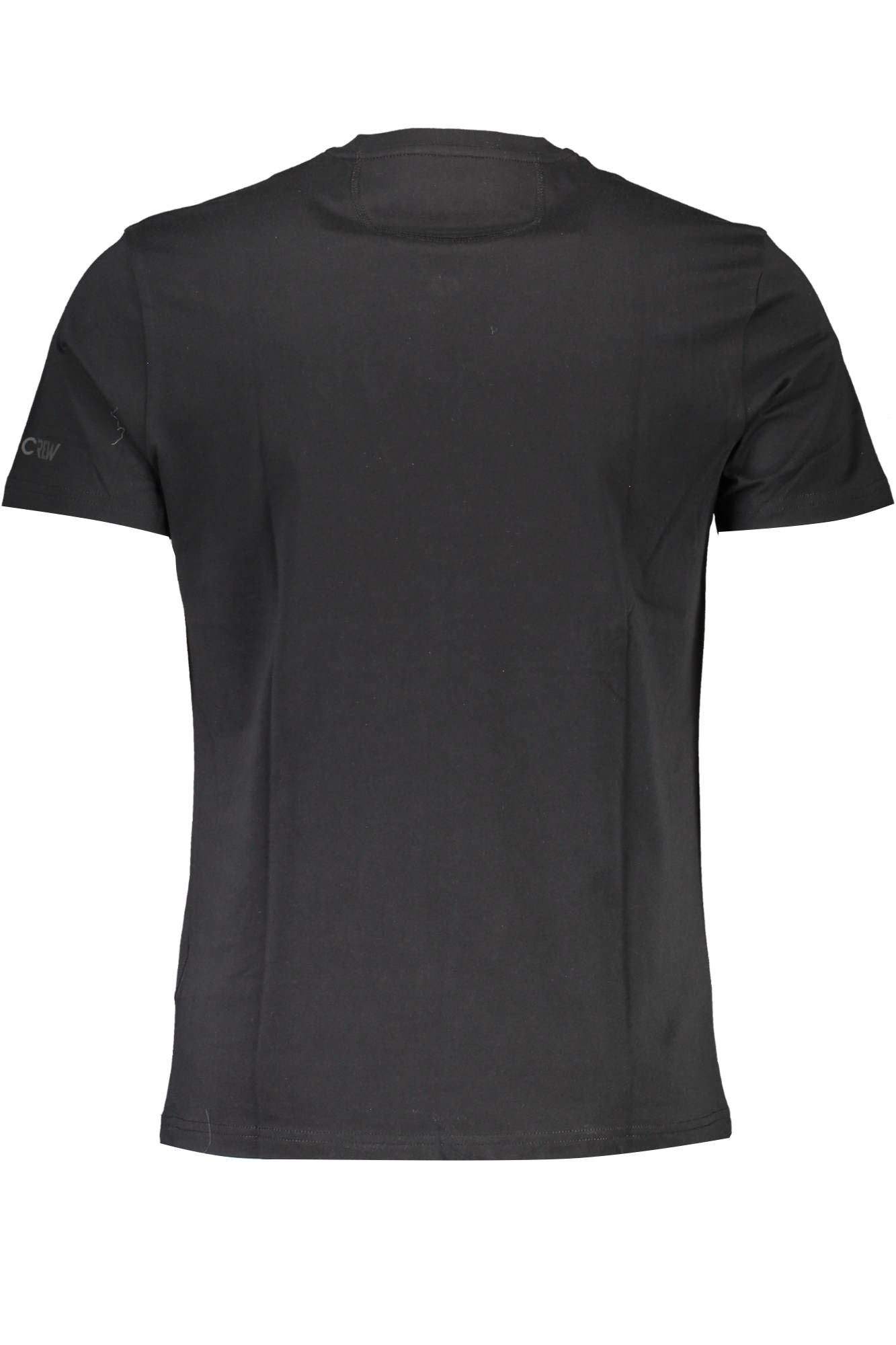  - Black Cotton Men T-Shirt