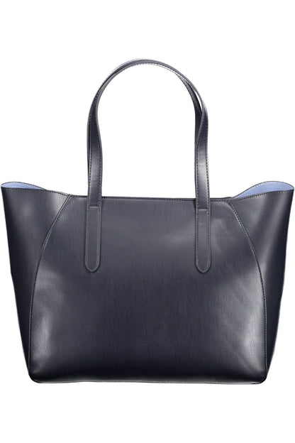 Blue Polyethylene Women Handbag - The Luxe Alliance