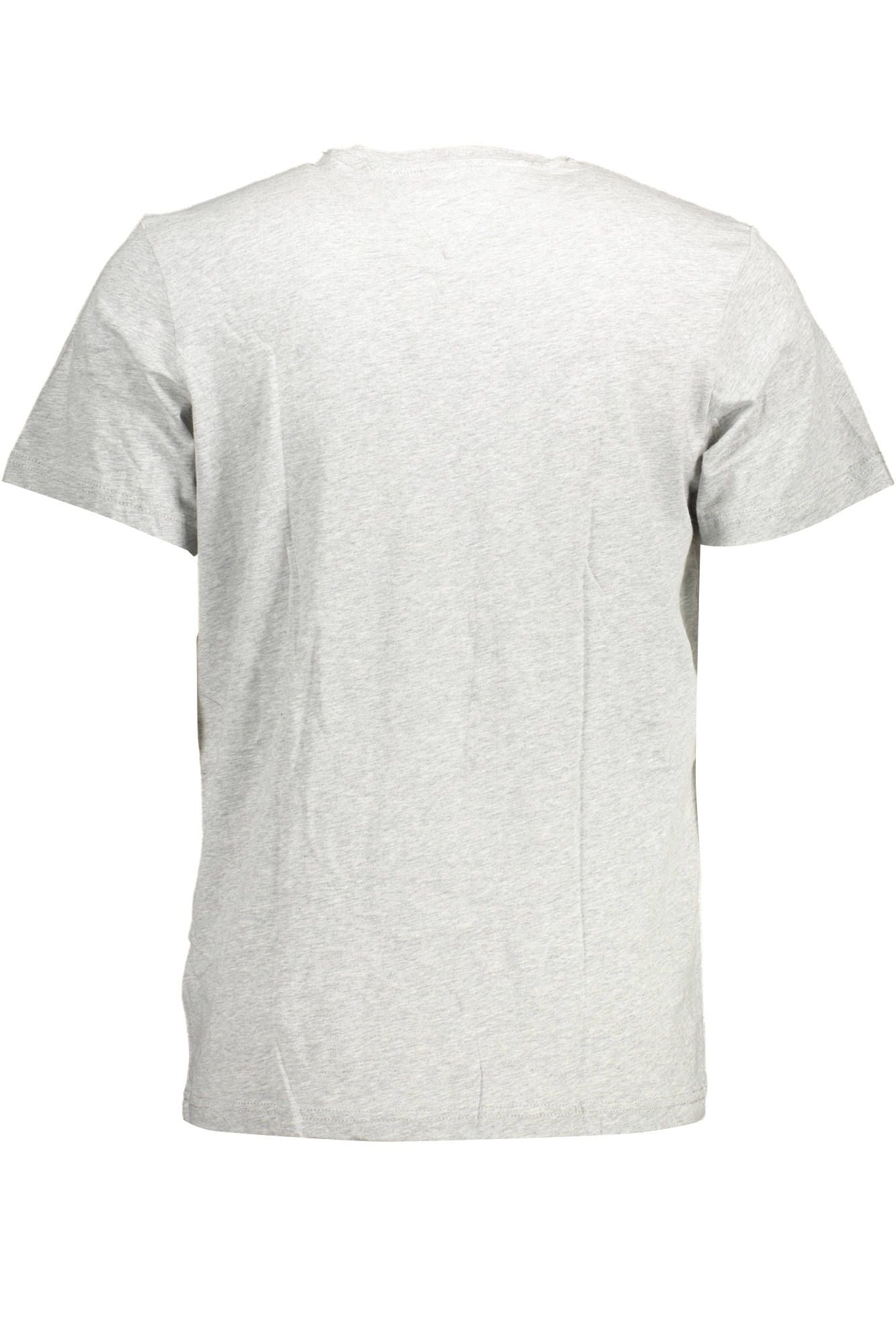 Gray Cotton Men T-Shirt