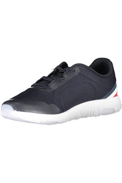 Blue Polyester Men Sneaker - The Luxe Alliance