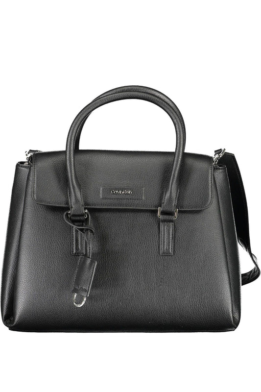  - Black Polyester Women Handbag