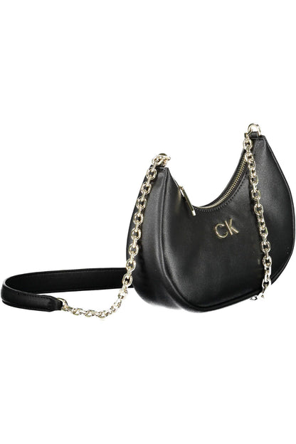  - Black Polyester Women Handbag