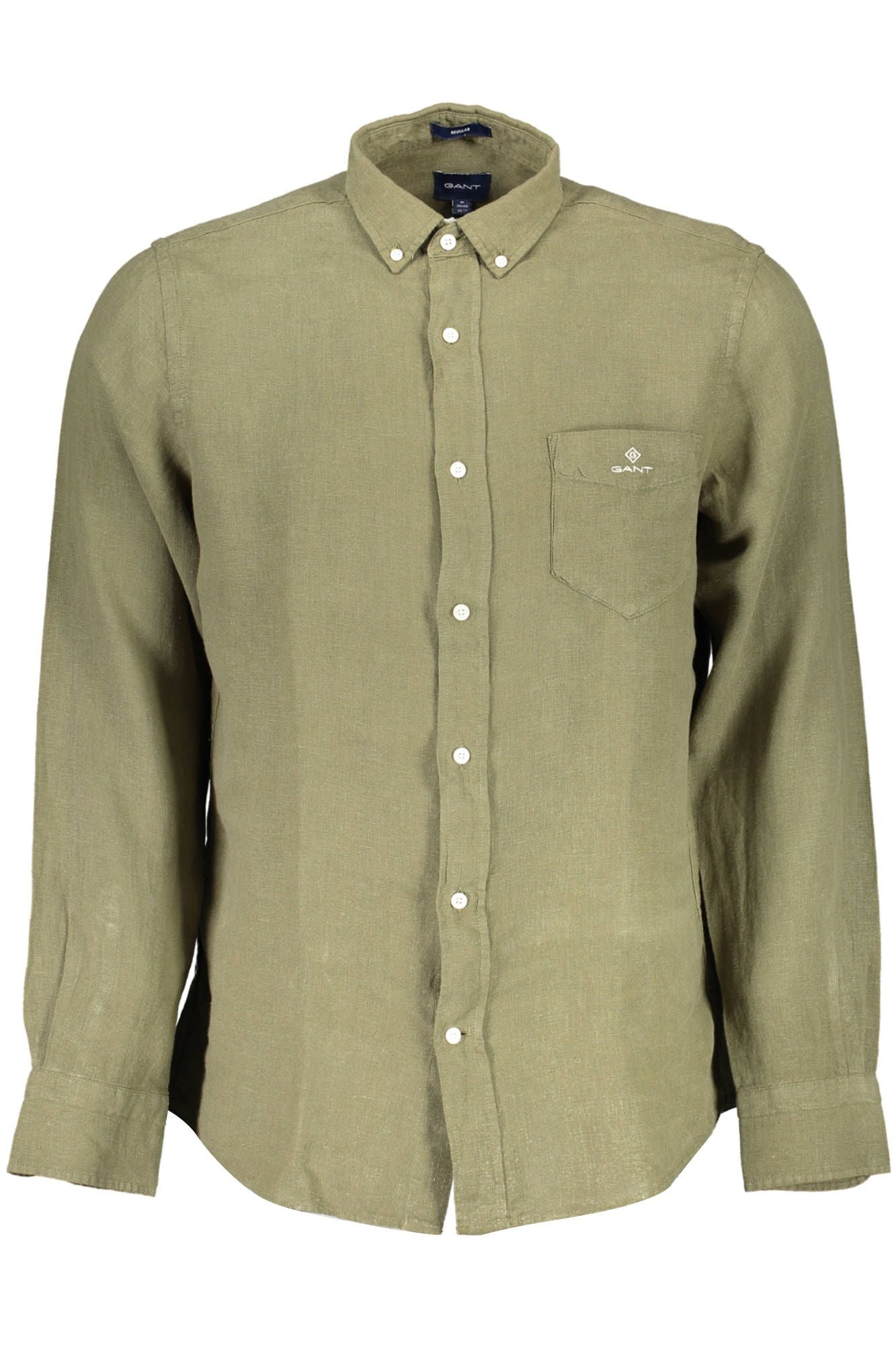  - Green Linen Men Shirt