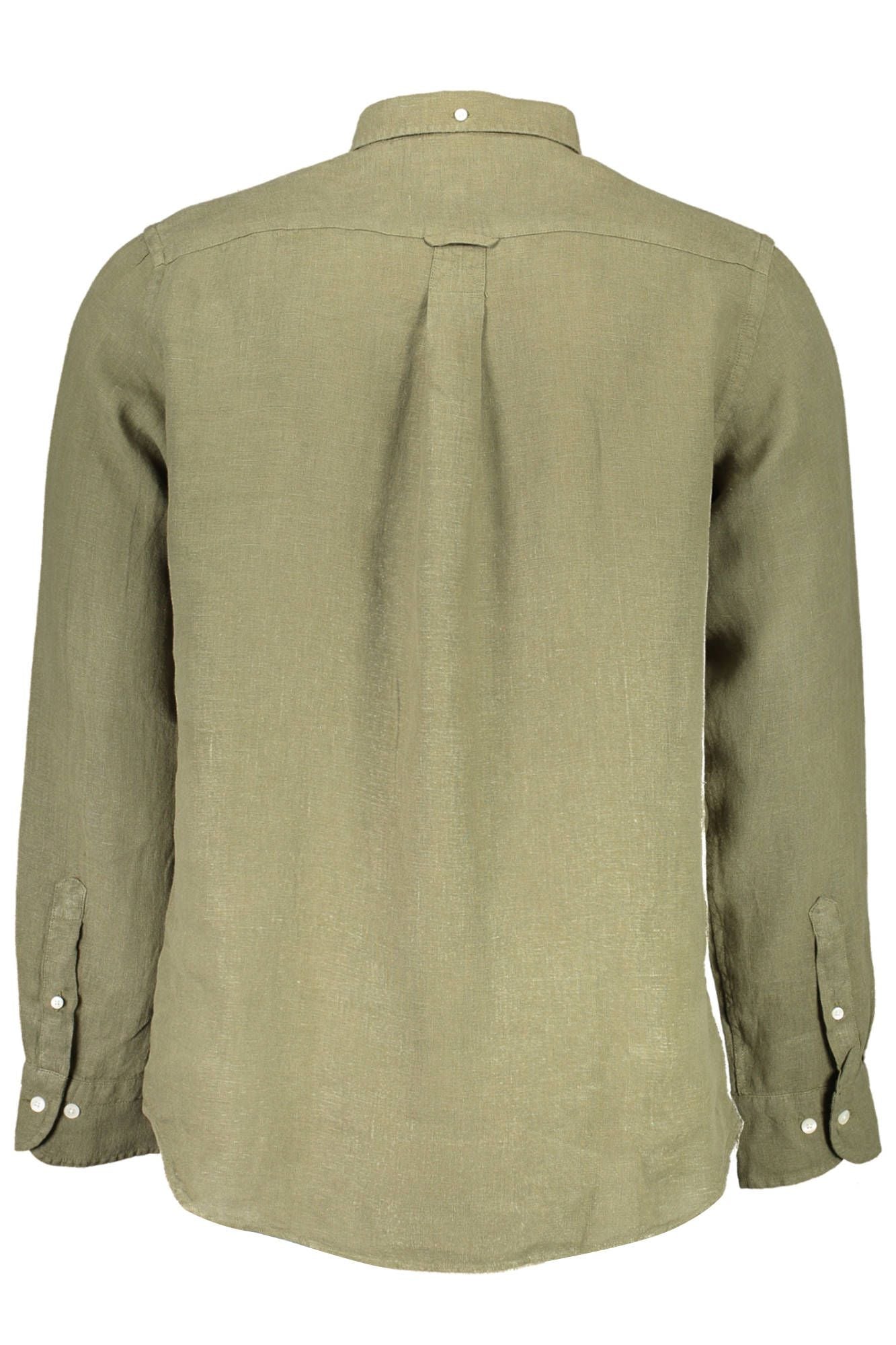  - Green Linen Men Shirt