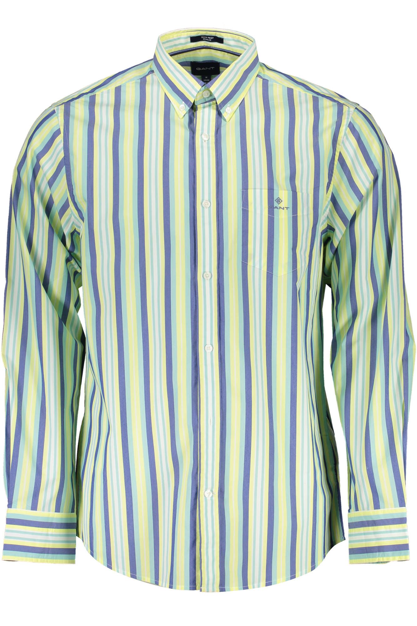  - Yellow Cotton Men Shirt