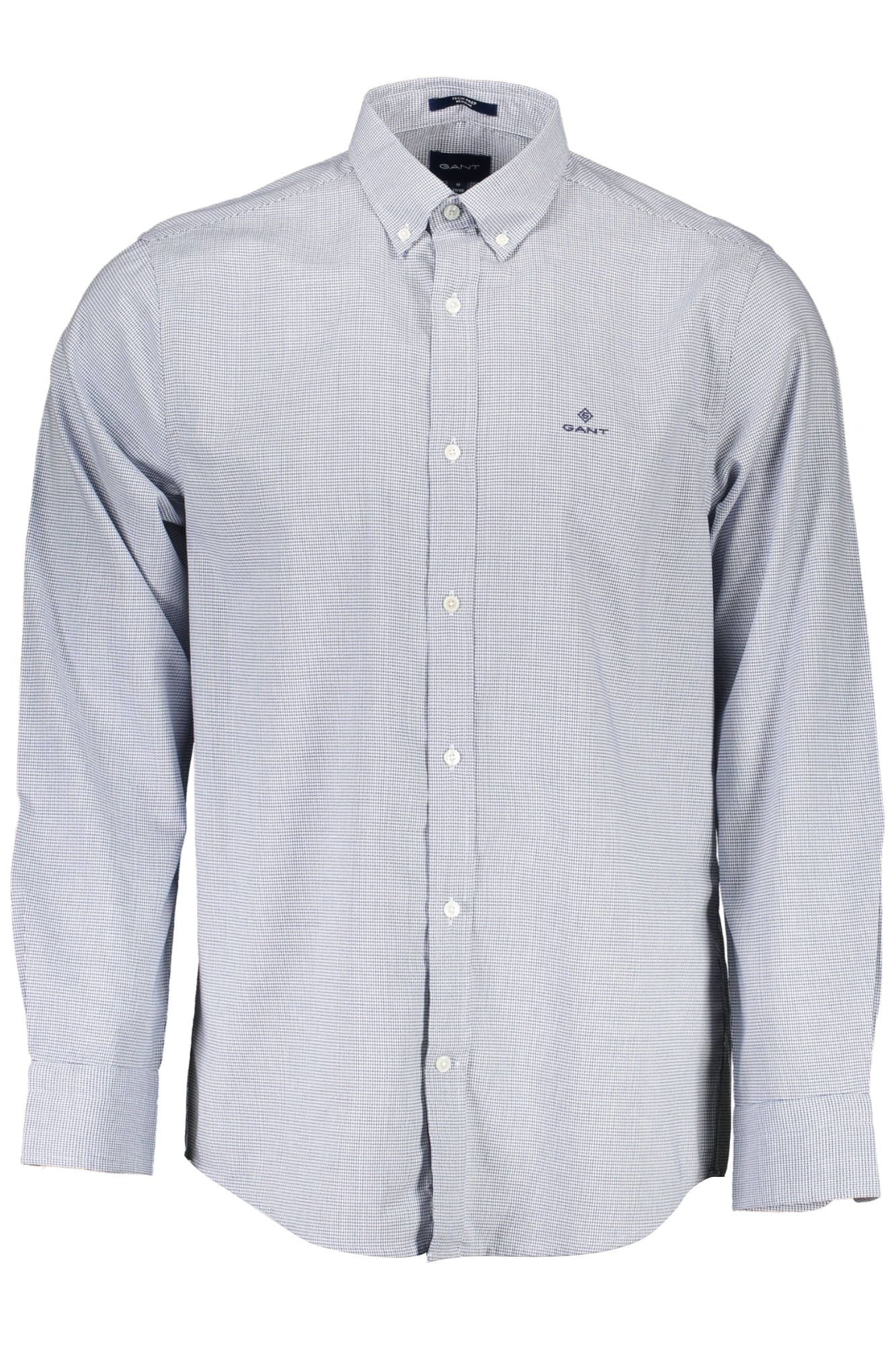  - Blue Cotton Men Shirt