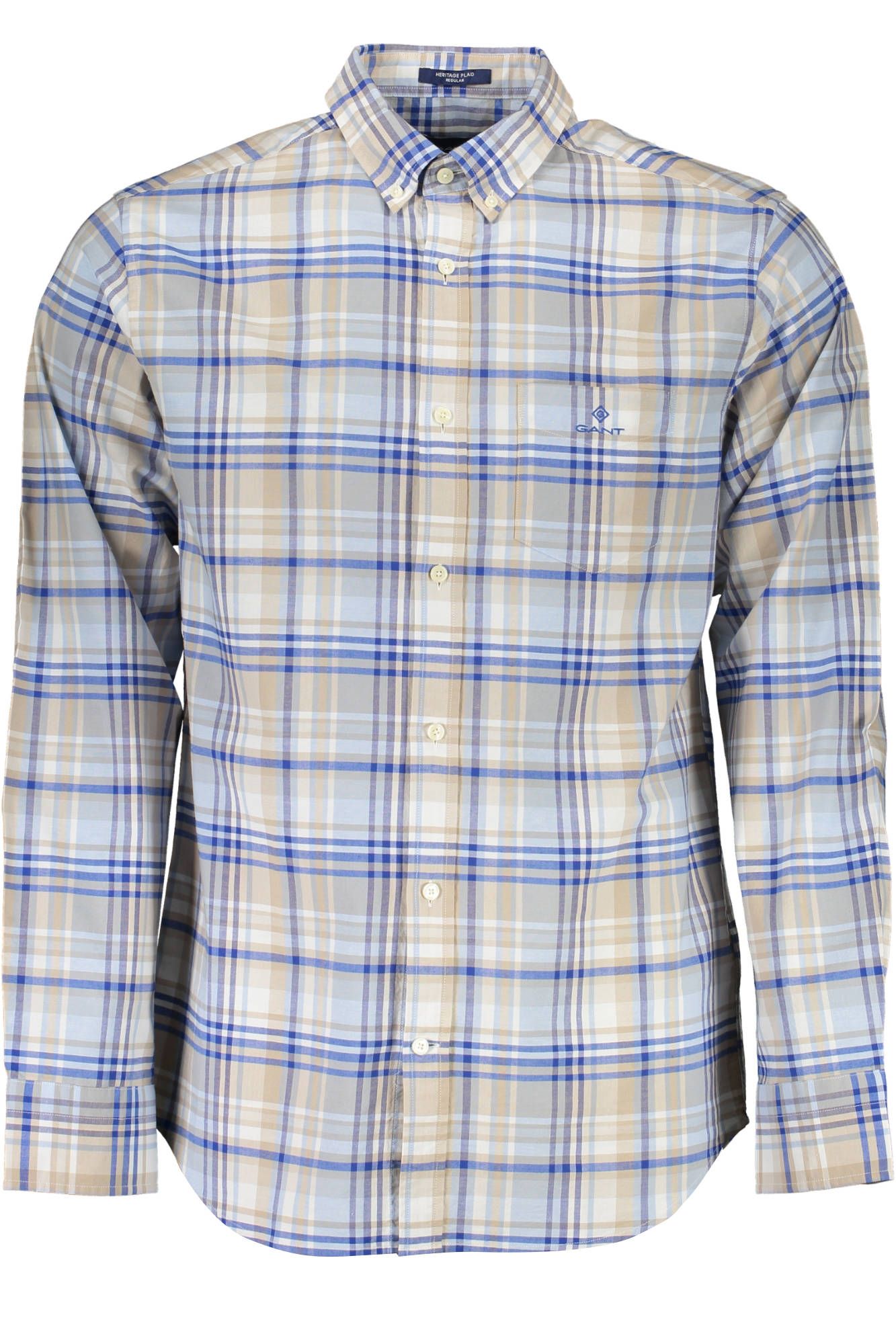  - Light Blue Cotton Men Shirt