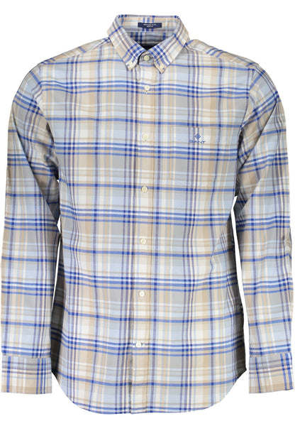  - Light Blue Cotton Men Shirt