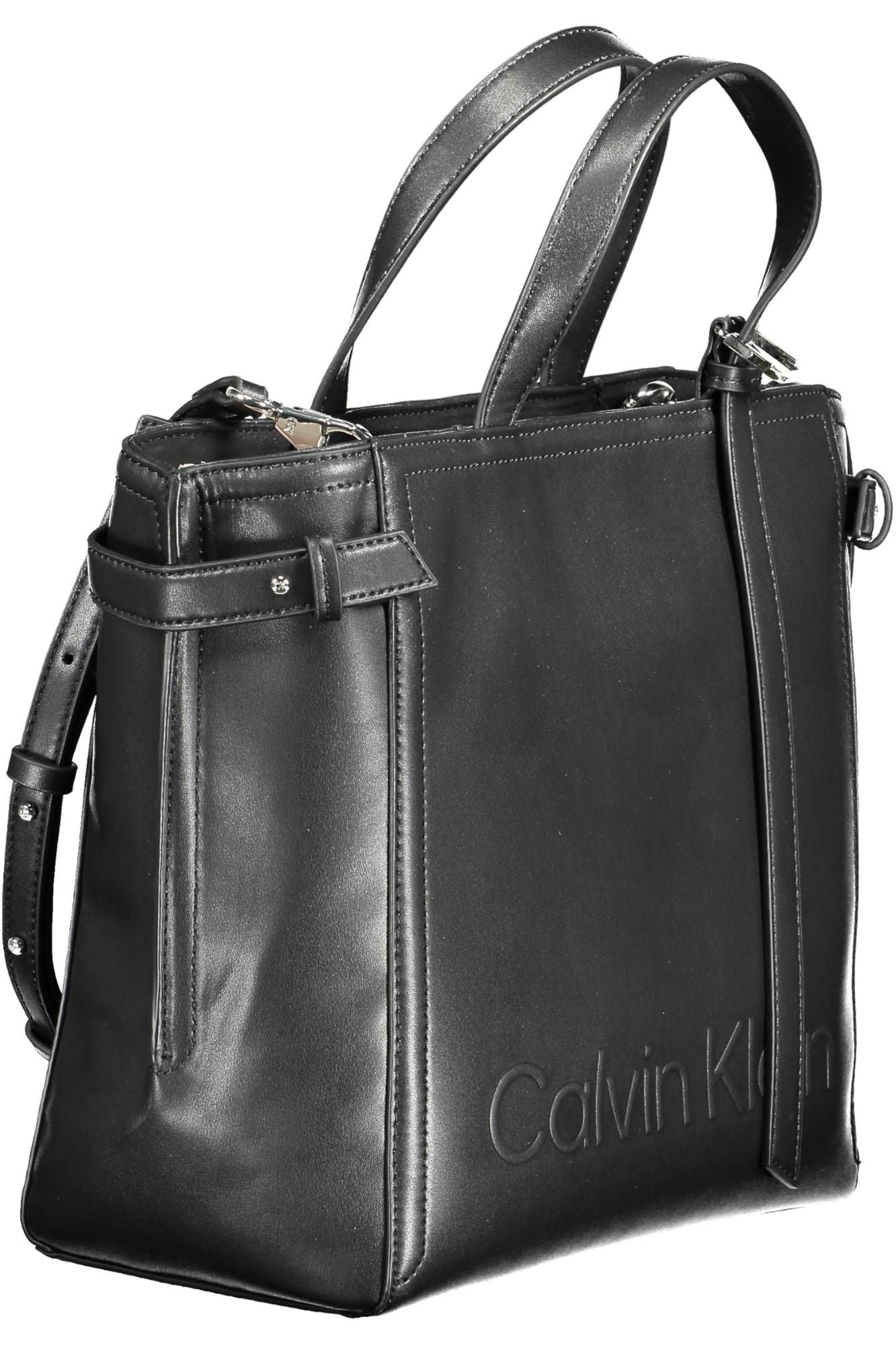  - Black Polyester Women Handbag