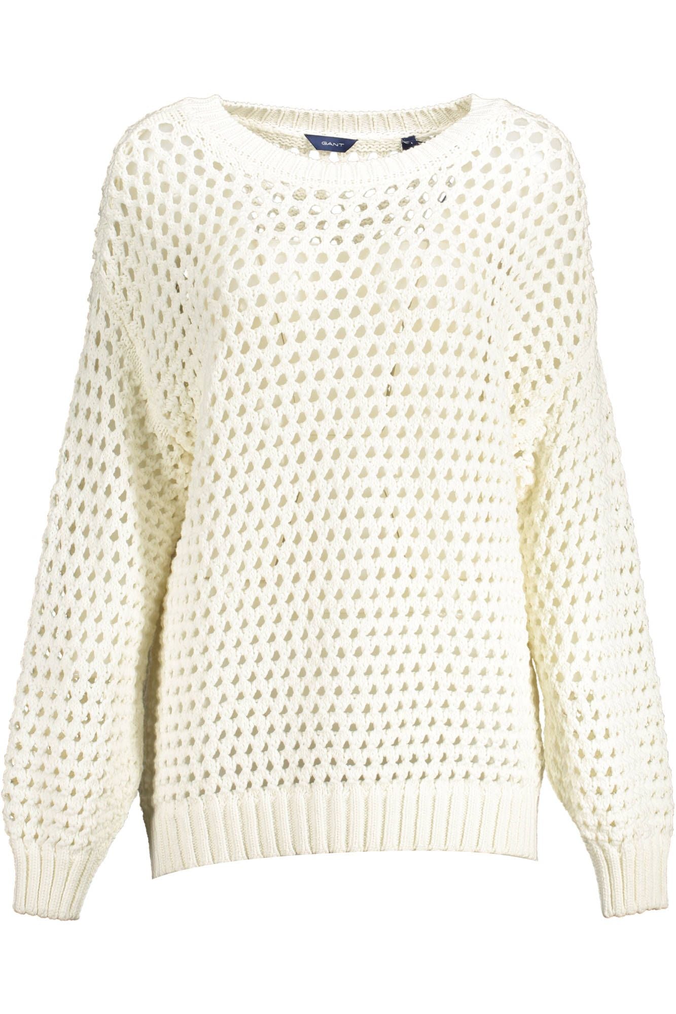  - White Cotton Women Sweater