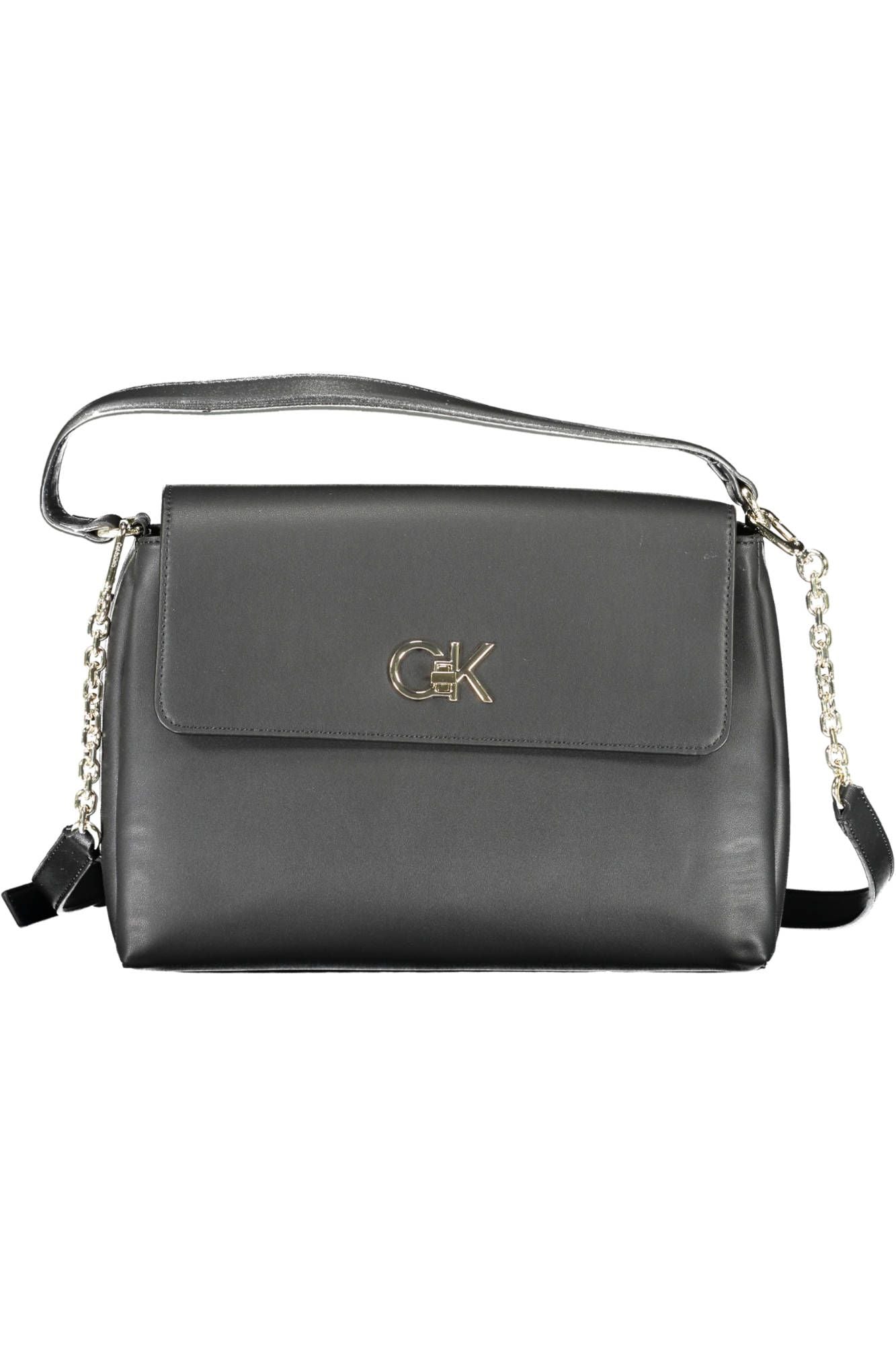  - Black Polyester Women Handbag