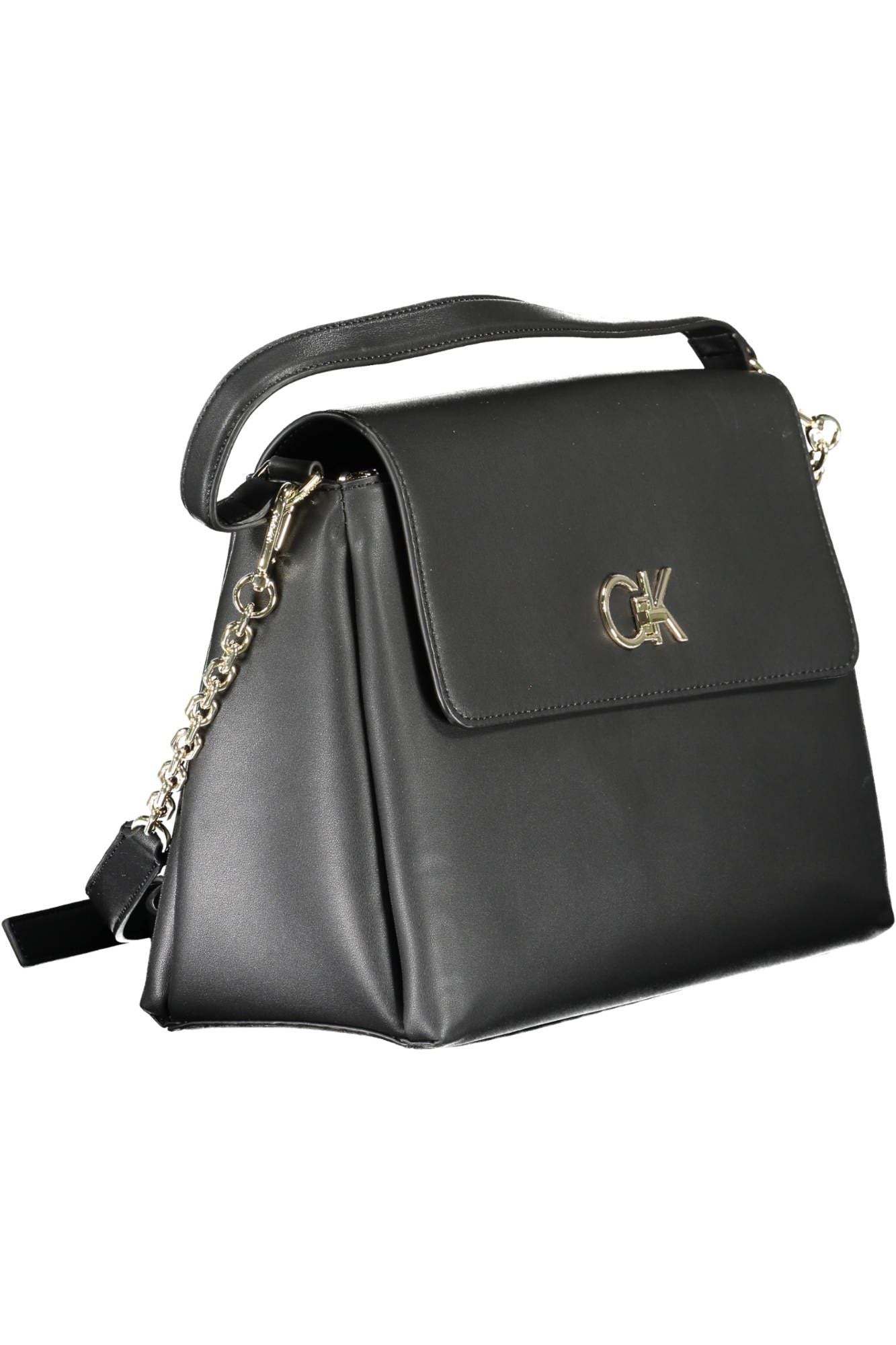  - Black Polyester Women Handbag