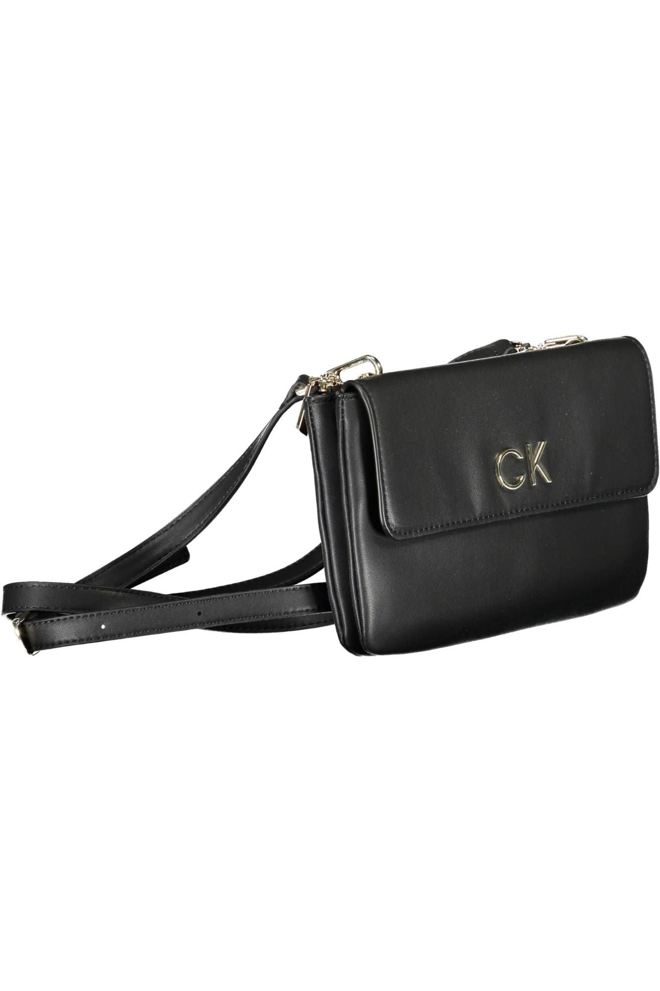  - Black Polyester Women Handbag