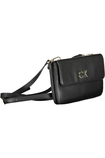  - Black Polyester Women Handbag