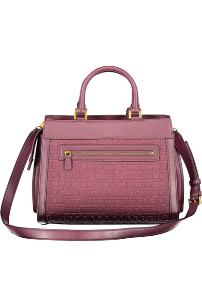  - Elegant Purple Polyurethane Handbag