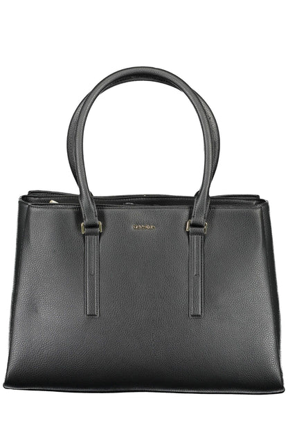  - Black Polyester Women Handbag