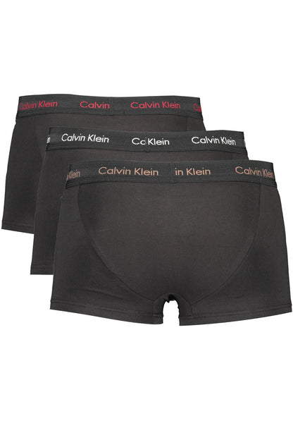  - Black Cotton Men Underwear Trunk Pack