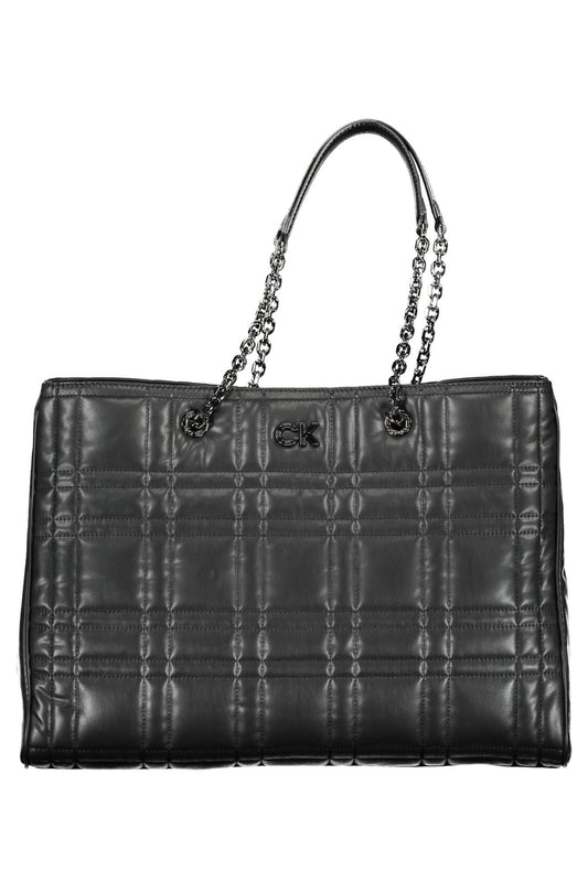  - Black Polyester Women Handbag