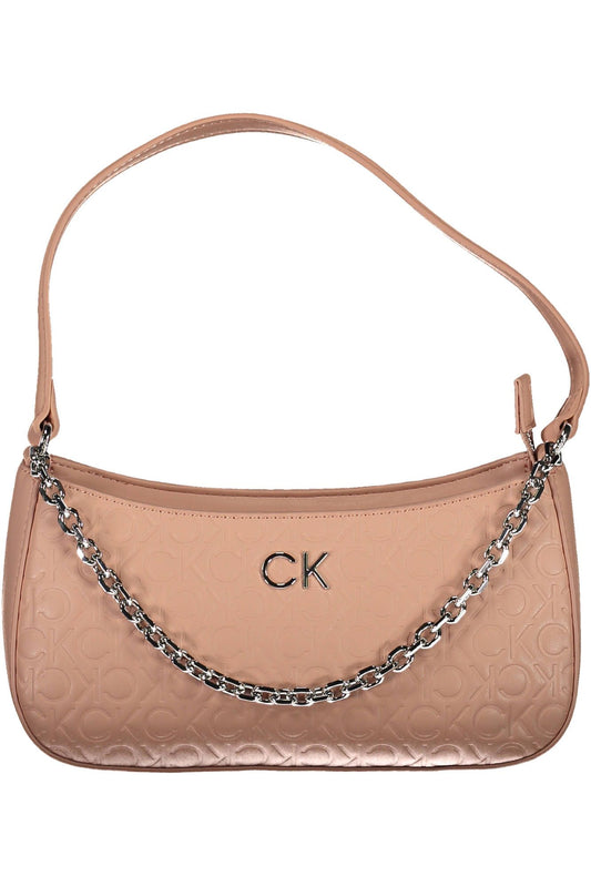  - Pink Polyester Women Handbag