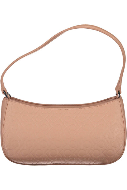  - Pink Polyester Women Handbag