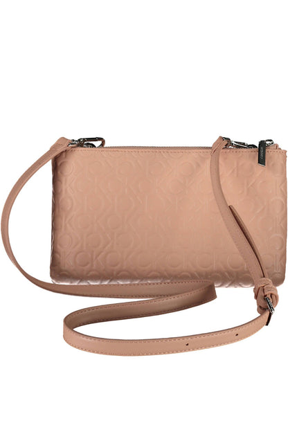  - Pink Polyester Women Handbag