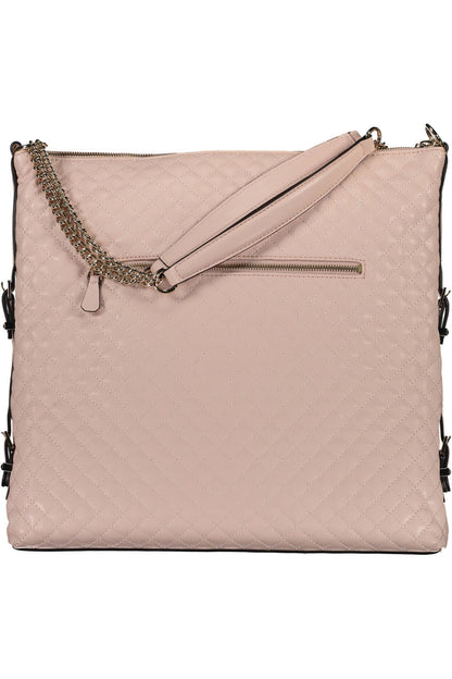  - Pink Polyethylene Women Handbag