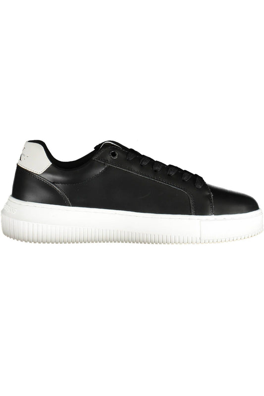  - Black Leather Women Sneaker