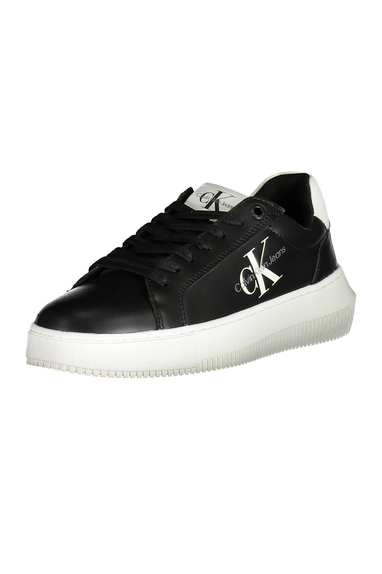  - Black Leather Women Sneaker