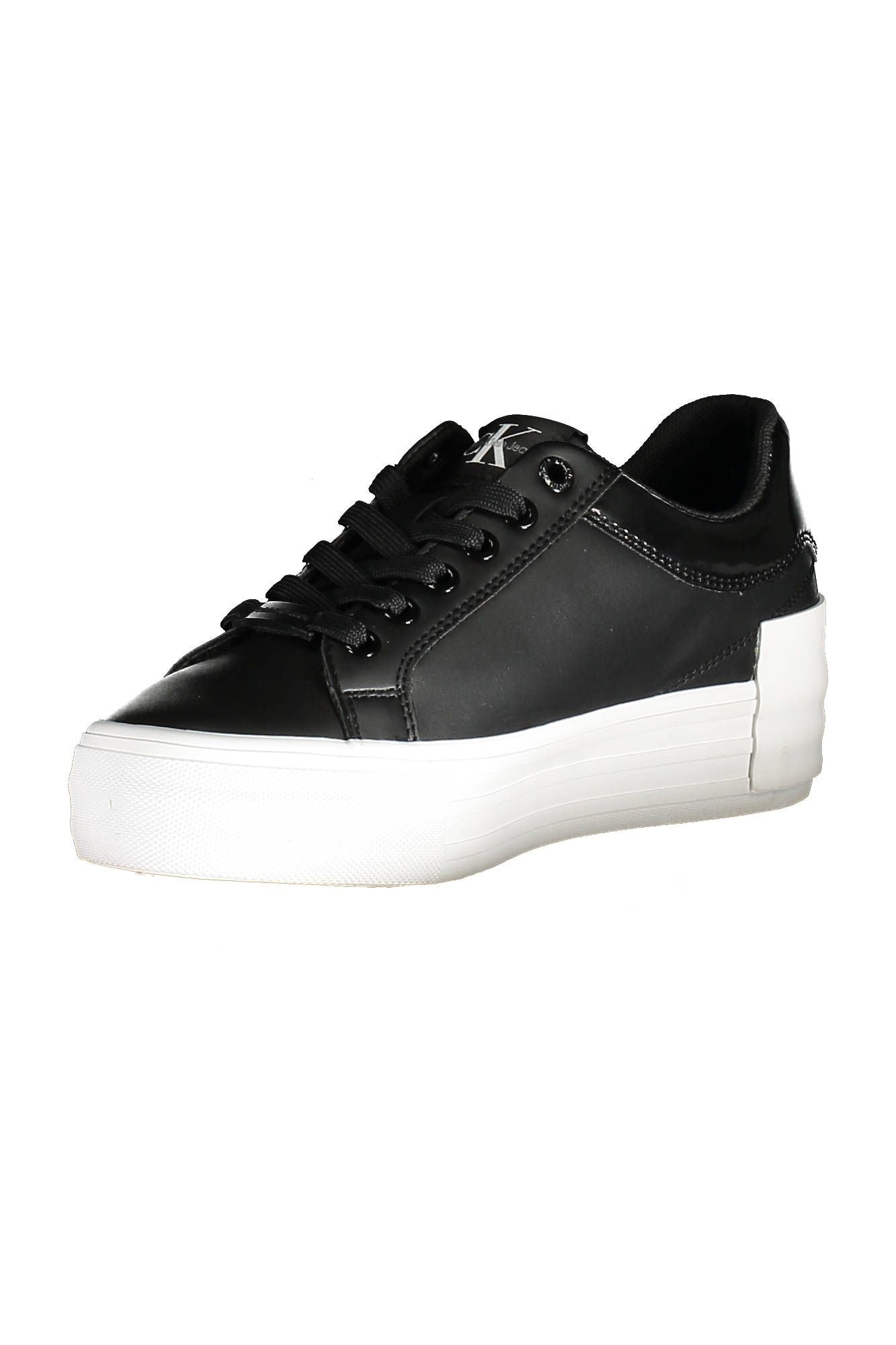  - Black Leather Women Sneaker