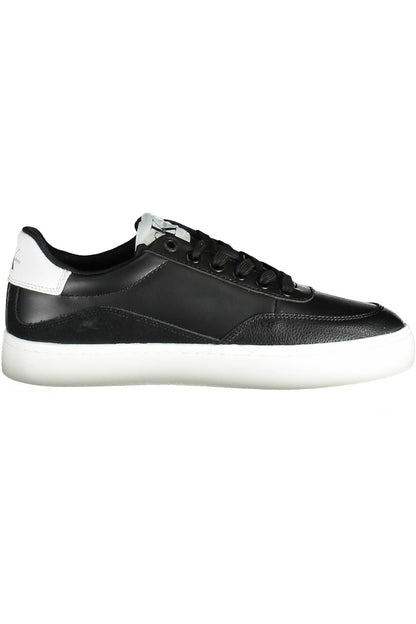  - Black Leather Women Sneaker