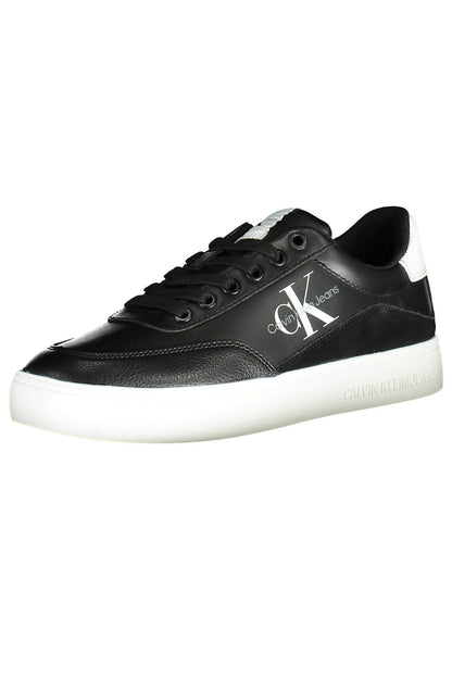  - Black Leather Women Sneaker