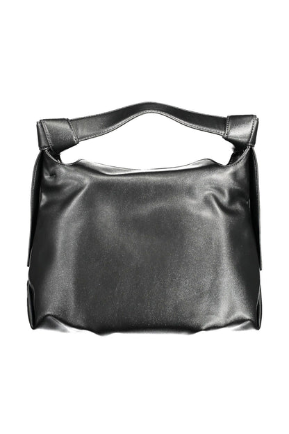  - Black Polyester Women Handbag