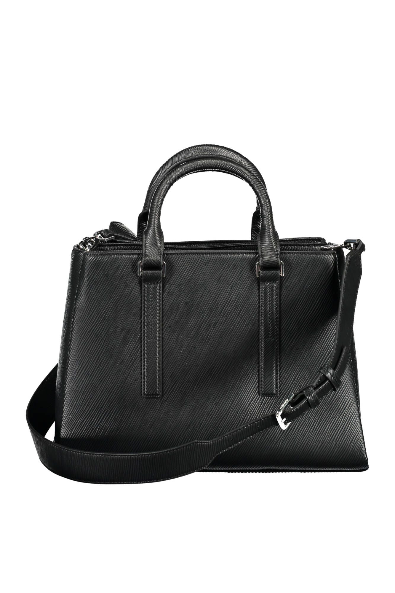  - Black Polyester Women Handbag