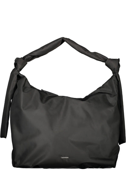  - Black Polyester Women Handbag