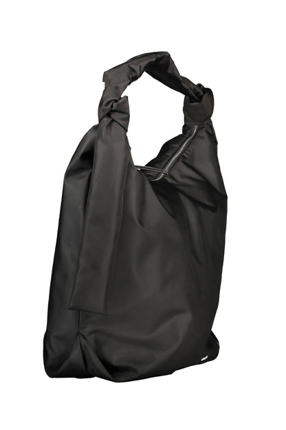  - Black Polyester Women Handbag