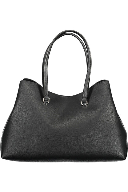  - Black Polyester Women Handbag