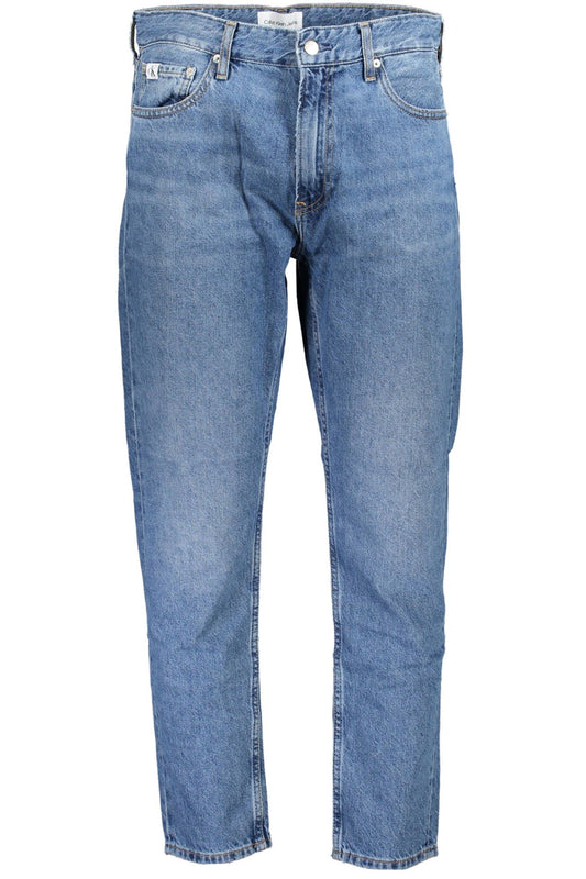 Blue Cotton Men Jeans - The Luxe Alliance