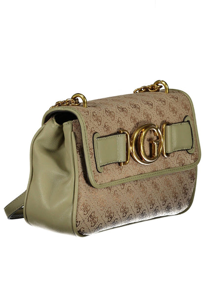  - Green Polyester Women Handbag