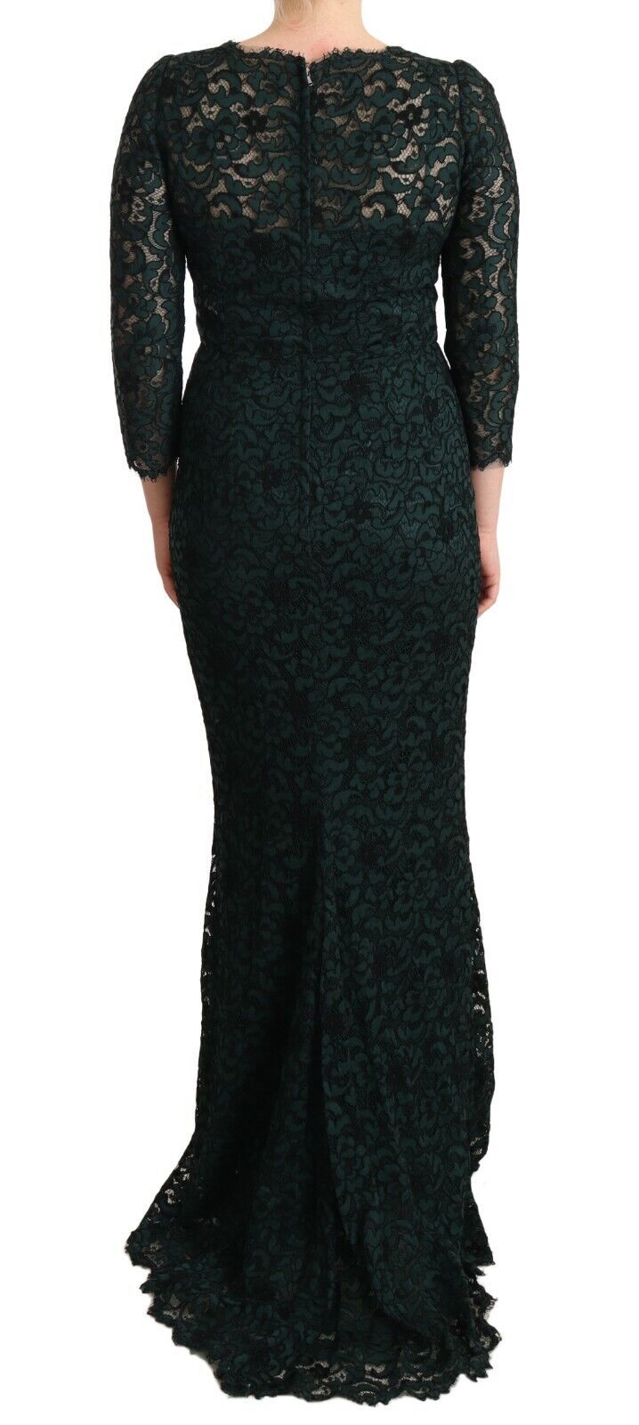  - Elegant Lace Floor-Length V-Neck Dress