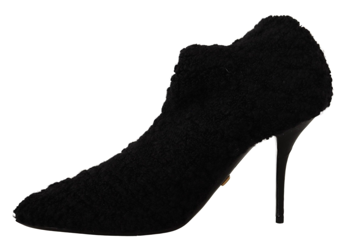  - Elegant Black Mid-Calf Viscose Boots