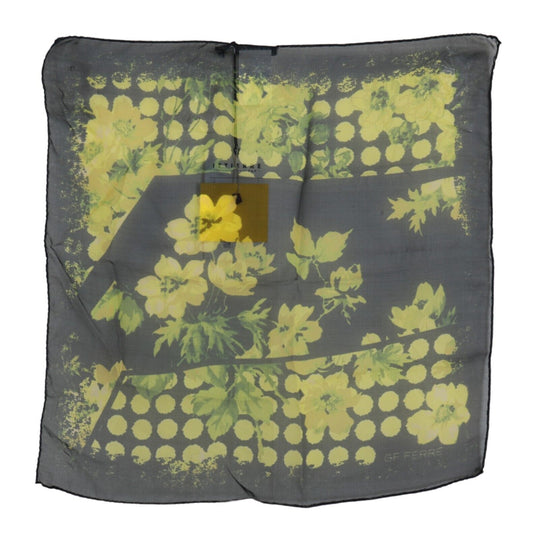  - Elegant Floral Silk Scarf