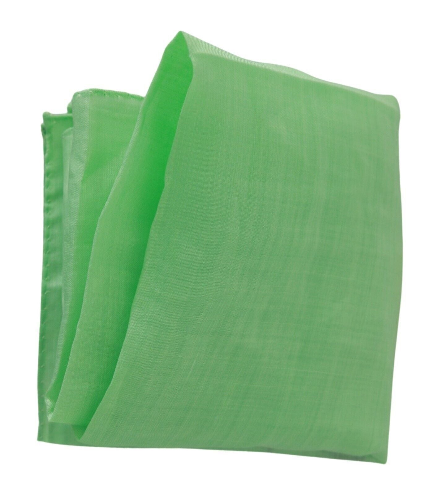  - Elegant Apple Green Linen Scarf