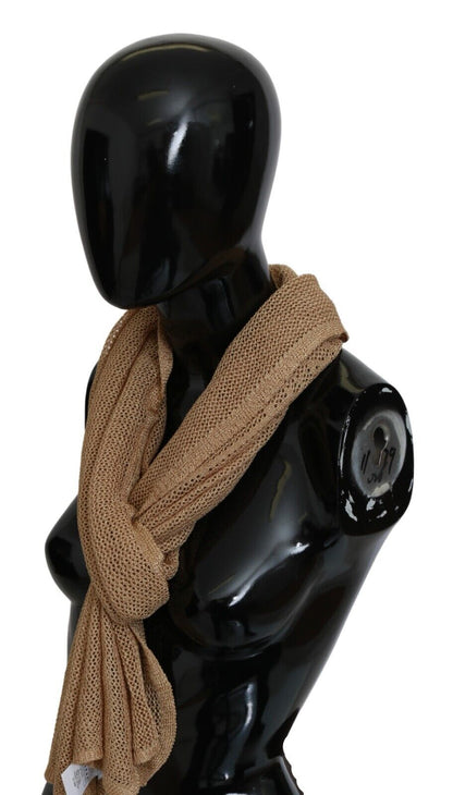  - Elegant Men's Brown Neck Wrap Shawl Scarf