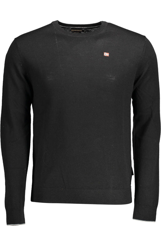  - Black Wool Men Sweater