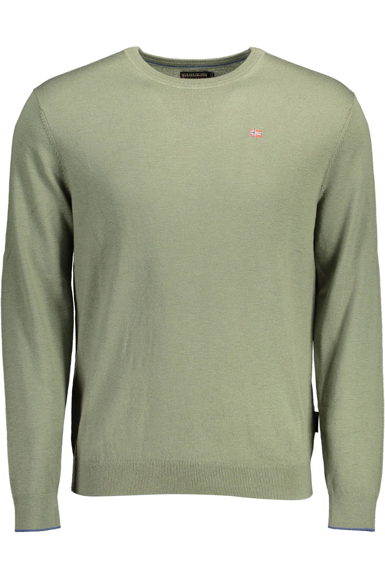  - Green Wool Men Sweater