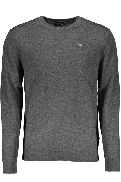  - Gray Wool Men Sweater