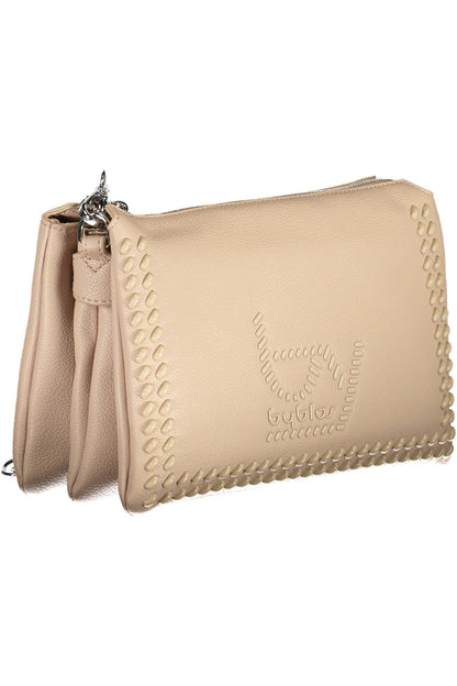  - Beige Polyethylene Women Handbag